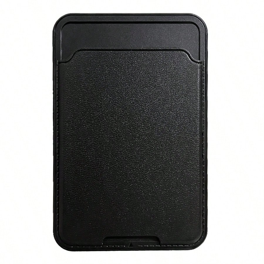 1PC Phone Case Back Adhesive Card Holder, Solid Color Leather Texture Independent Card Pouch, Access Card/Bus/Bank Card Holder, Self-Adhesive Card Slot Case