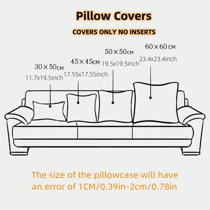 1pc (Pillow Insert Not Included) Faux Linen Rope Trimmed Throw Pillow Cover, Coarse Linen-Like Fabric, Farmhouse Style Suitable For Living Room, Bedroom, Dining Room, Patio, Wedding Decor, Home Soft F