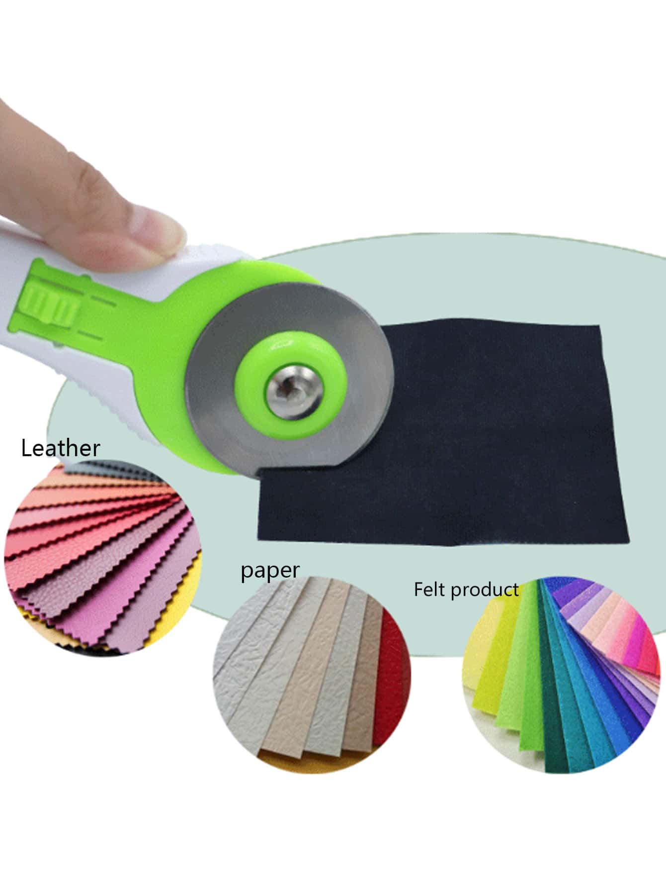 1pc Pink Fabric Cutting Roller Cutter