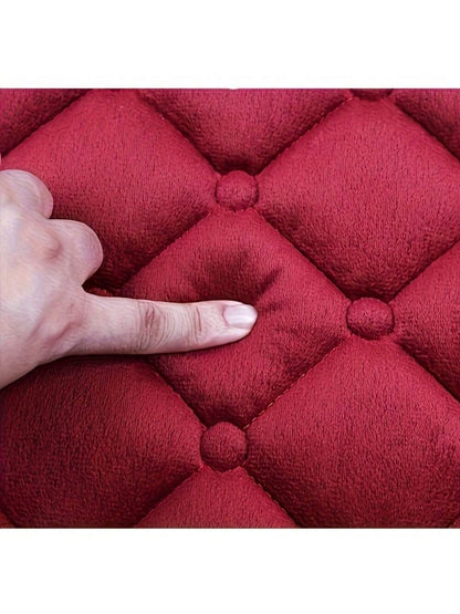 1pc Plush Universal Car Seat Cover Plus- Breathable, Soft, And Comfortable Rear Cushion Protector Mat Pad With Superior Support- Fits Most Vehicles, Easy To Install, And Machine Washable Fabric Mate