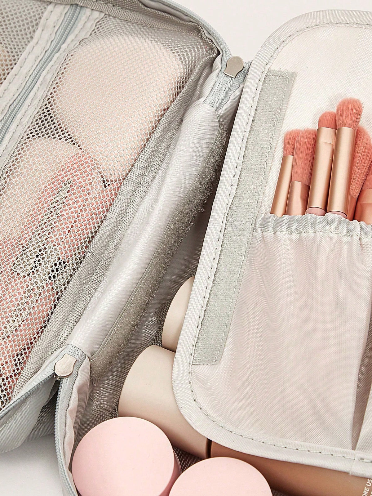 1pc Polyester Storage Bag, Minimalist Portable Toiletry Storage Bag, Ideal For Packing Cosmetics, And Travel Essentials,Boho Vibes