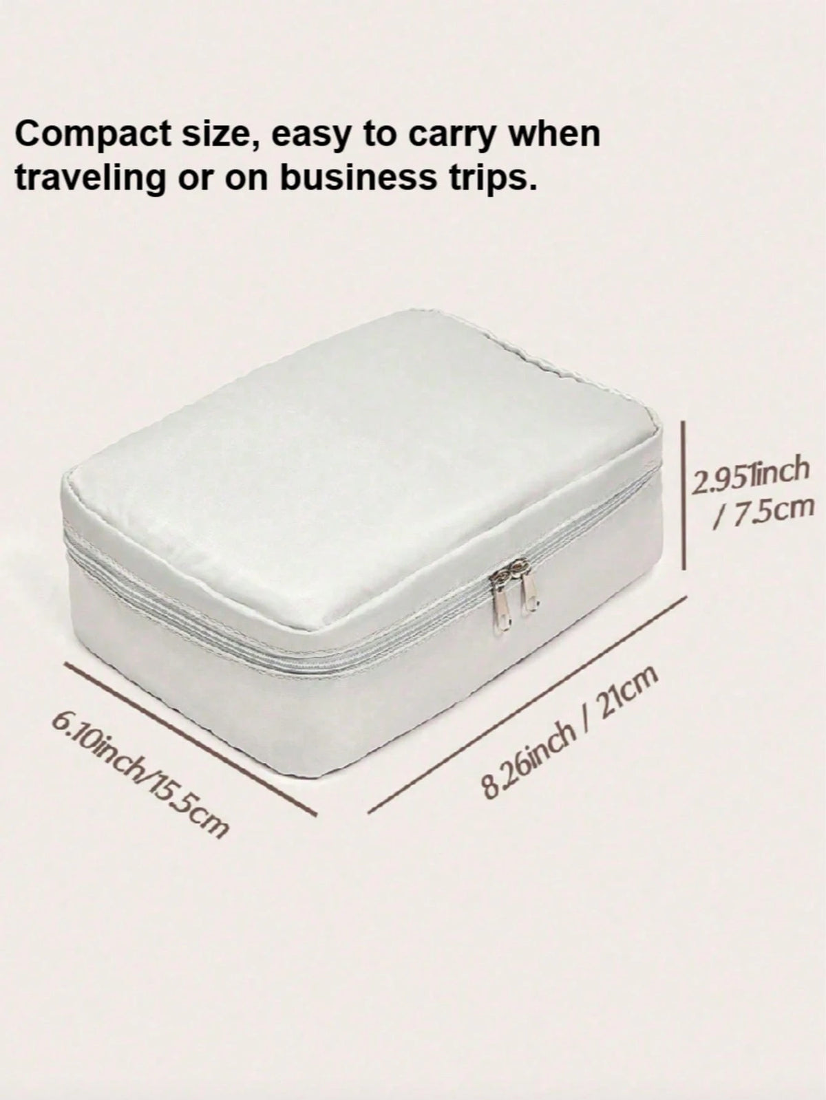 1pc Polyester Storage Bag, Minimalist Portable Toiletry Storage Bag, Ideal For Packing Cosmetics, And Travel Essentials,Boho Vibes