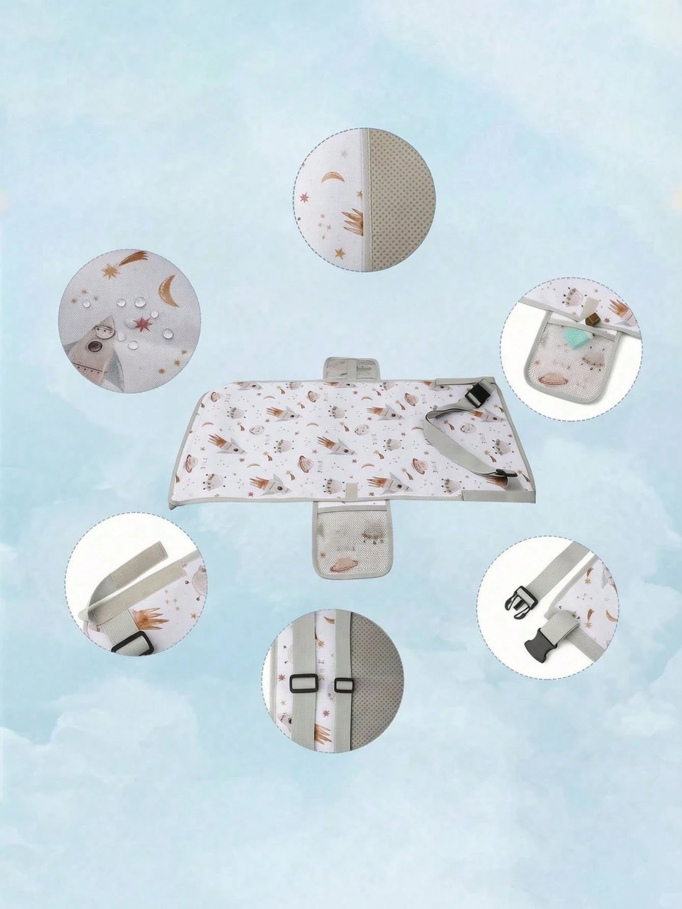 1pc Portable Car Plane Travel Seat Extension Pad, Airplane Travel Hammock Bed