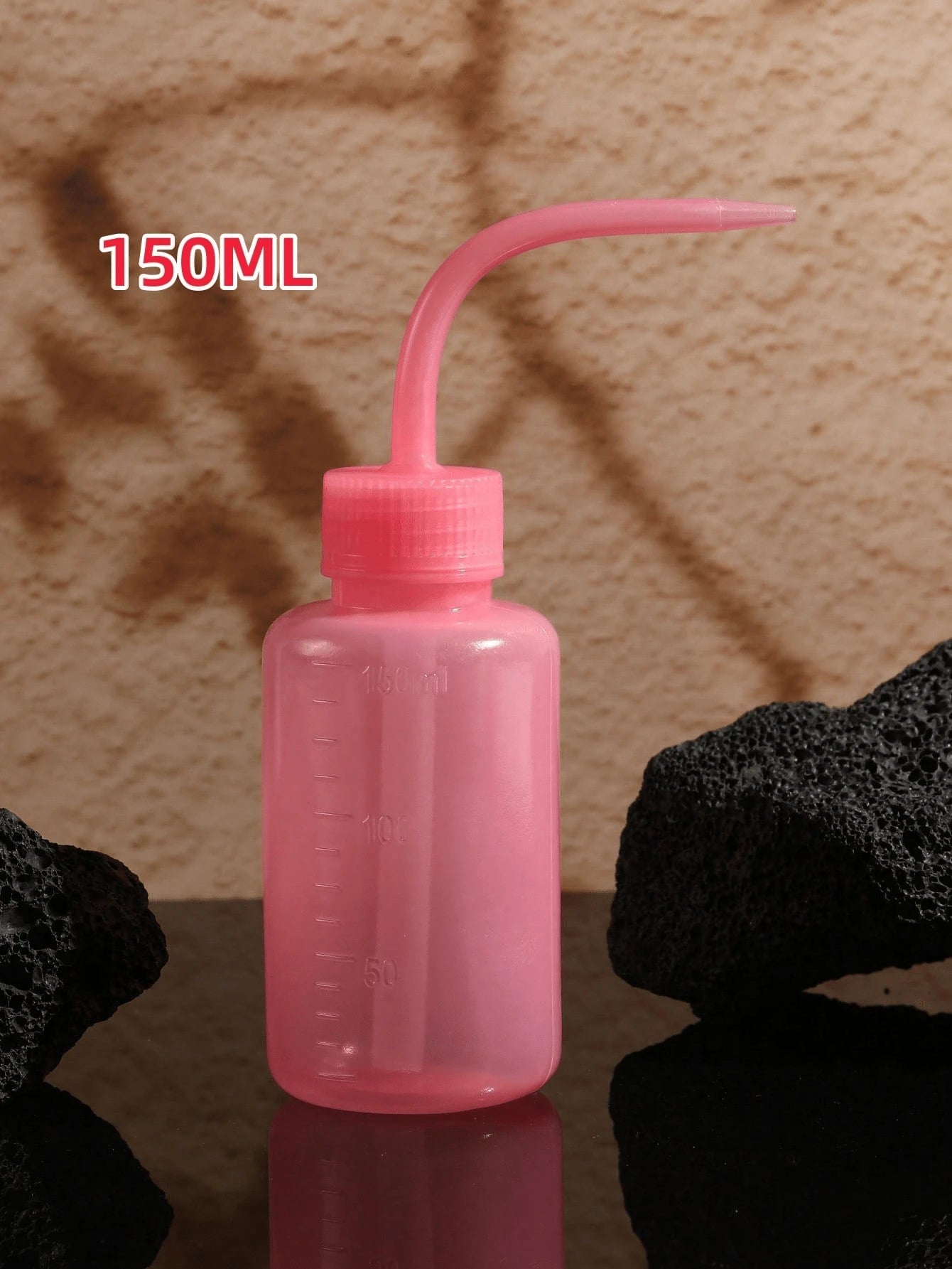 1pc Portable Eyelash Cleaning Bottle With Curved Tip Squeeze Dropper, Plastic Squeeze Bottle, Eyelash Wash Bottle, Used For Rinsing Eyelash Primer, Suitable For Eyelash And Tattoo Cleaning And Rinsing