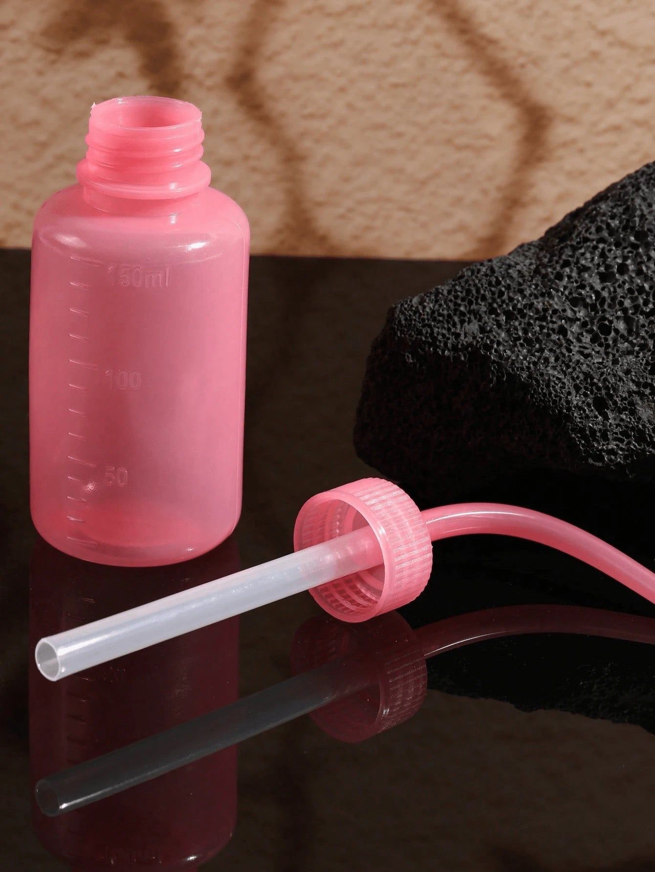 1pc Portable Eyelash Cleaning Bottle With Curved Tip Squeeze Dropper, Plastic Squeeze Bottle, Eyelash Wash Bottle, Used For Rinsing Eyelash Primer, Suitable For Eyelash And Tattoo Cleaning And Rinsing