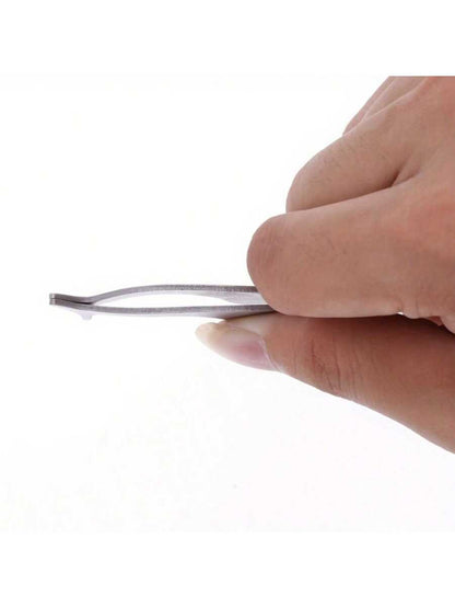 1pc Portable False Eyelash Applicator Makeup Tool Eyebrow Tweezers Extension Clip Eyelash Curler