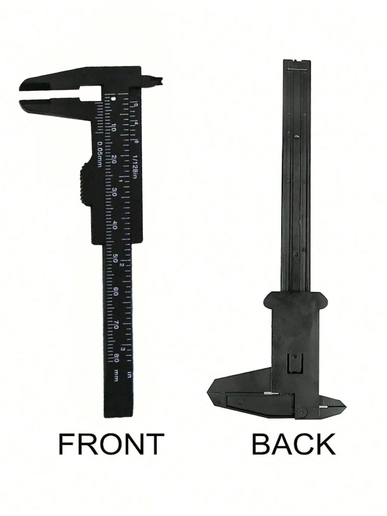 1pc Portable Plastic Eyebrow Ruler, Vernier Caliper, Tattoo Ruler, Ruler, Plastic Permanent Makeup Measuring Tool