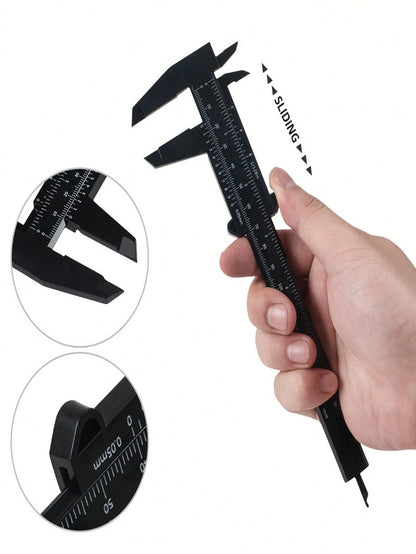 1pc Portable Plastic Eyebrow Ruler, Vernier Caliper, Tattoo Ruler, Ruler, Plastic Permanent Makeup Measuring Tool
