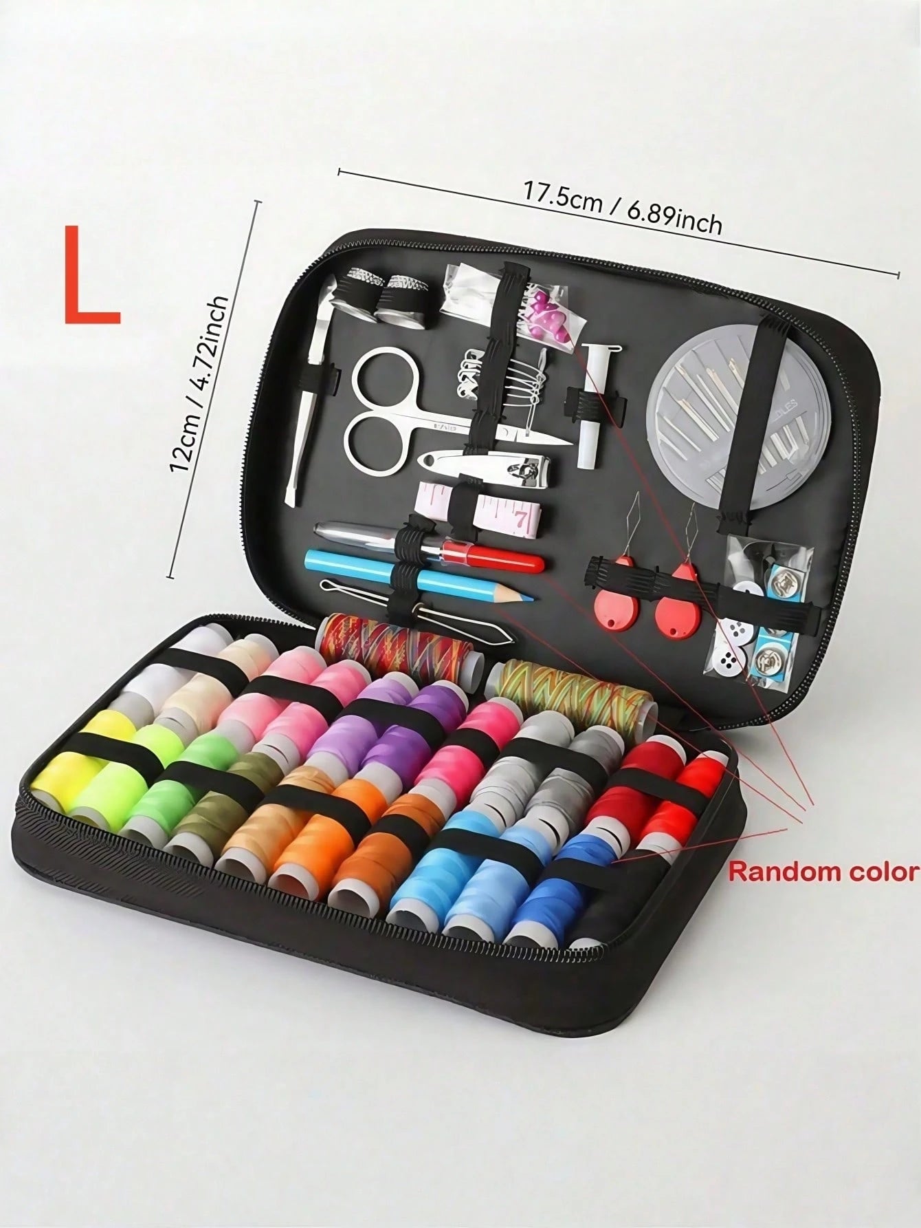 1pc Portable Sewing Kit Household Sewing Tools 10pcs/Set Thread Box Patching Needle Threader Hand Stitching Supplies Valentine DAY, Valentines Wedding, Birthday,,Sewing,Craft Supplies, Craft,Sewing