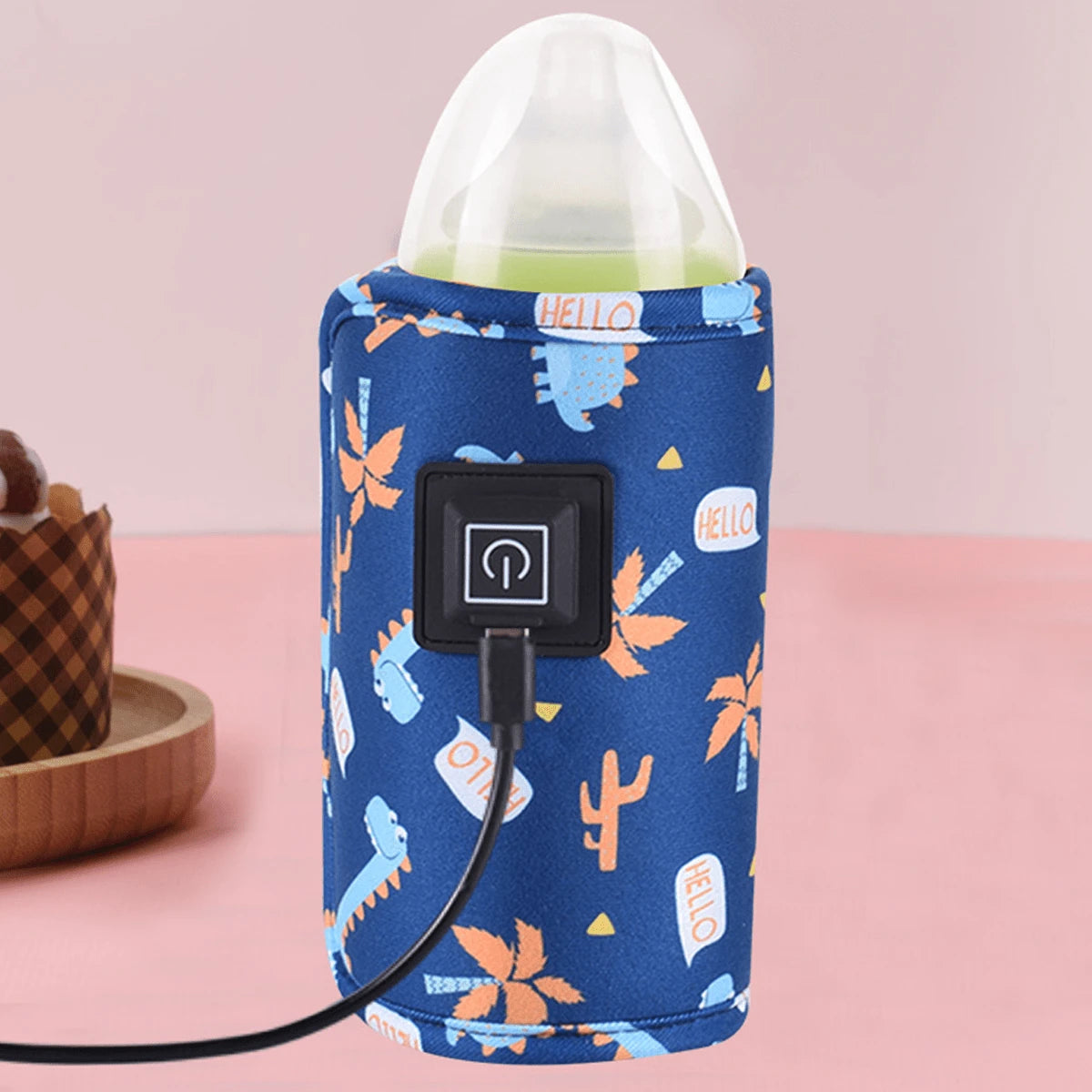 1pc Portable USB Milk Bottle Warmer, Constant Temperature Milk Bag For Outdoor Use