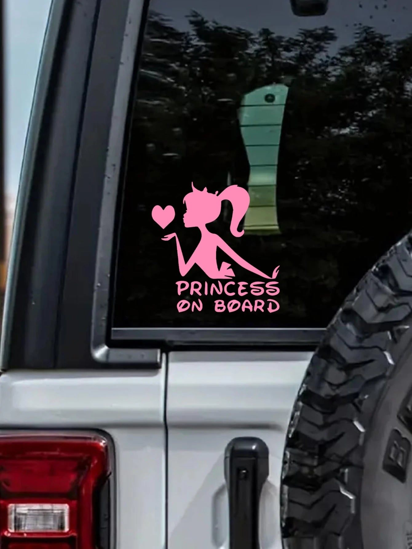 1pc Princess On Board Car Sticker