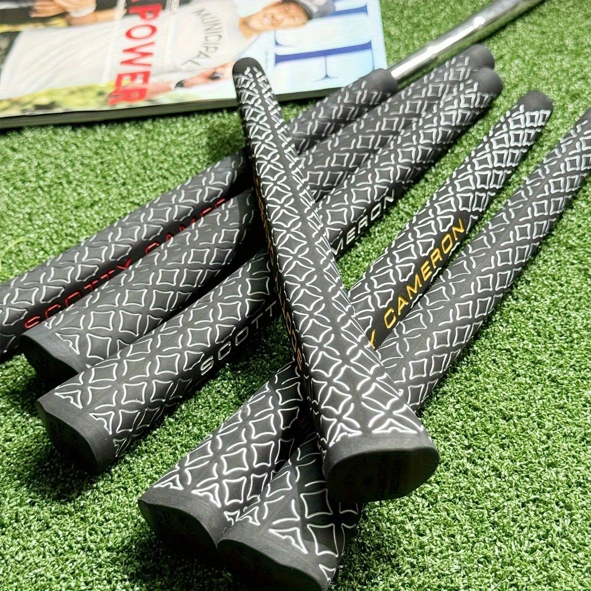 1PC Putter Grip, Lightweight Durable Rubber Putter Handle, Shock-Absorbing Non-Slip Texture, Grip Professional & Amateur