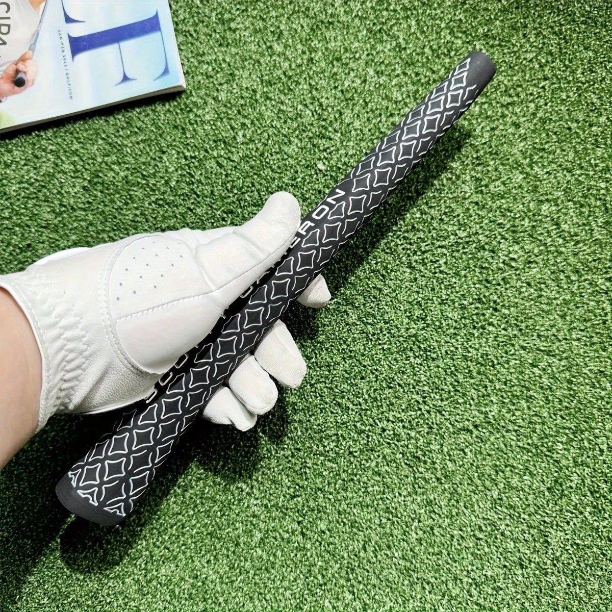 1PC Putter Grip, Lightweight Durable Rubber Putter Handle, Shock-Absorbing Non-Slip Texture, Grip Professional & Amateur