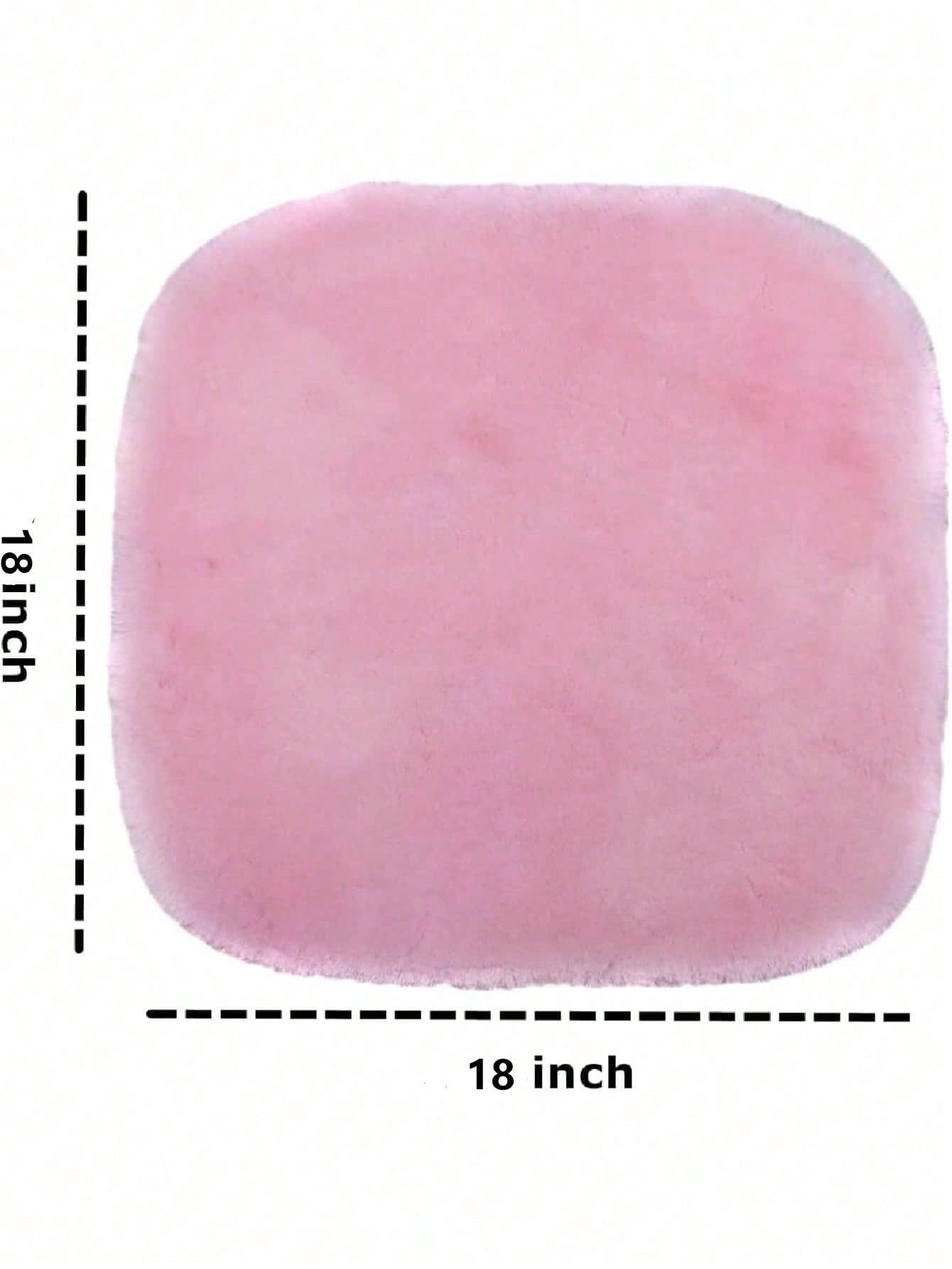 1pc Red Plush Car Front Seat Cushion, Universal Car Interior Decor,Car Accessories