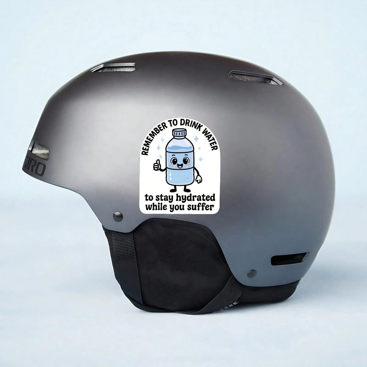 1PC Remember To Drink Water While You Suffer Sticker, Cute Hydration Bottle Laptop Decal, Stay Hydrated Reminder Vinyl, Self Care Gift, Waterproof Peel & Stick Water Bottle Sticker