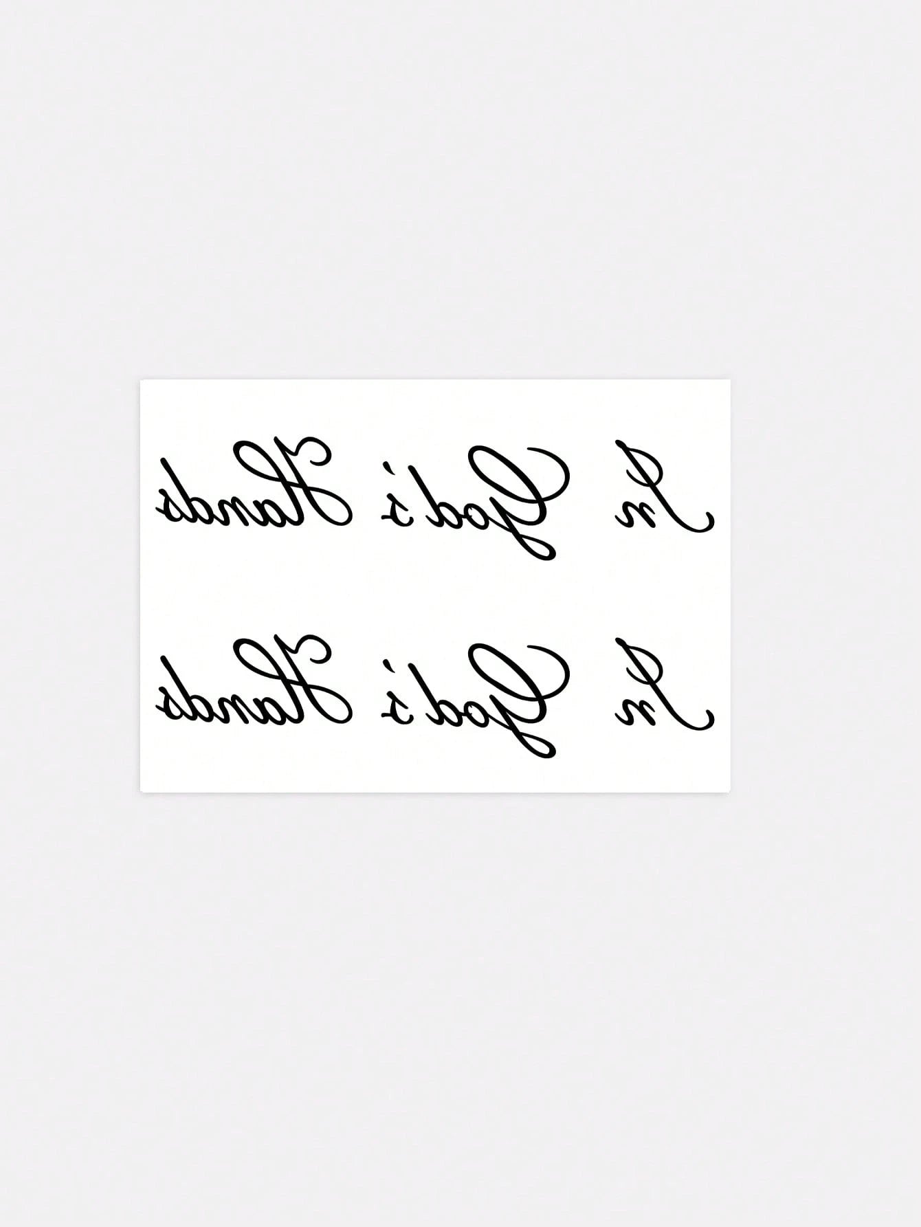 1pc Retro Script English Short Sentence Double-Design Temporary Tattoo Sticker With Simulated Tattoo Design, Suitable For Travel, Music Festivals, Games, Graduation Gifts, Lasts For 3-5 Days