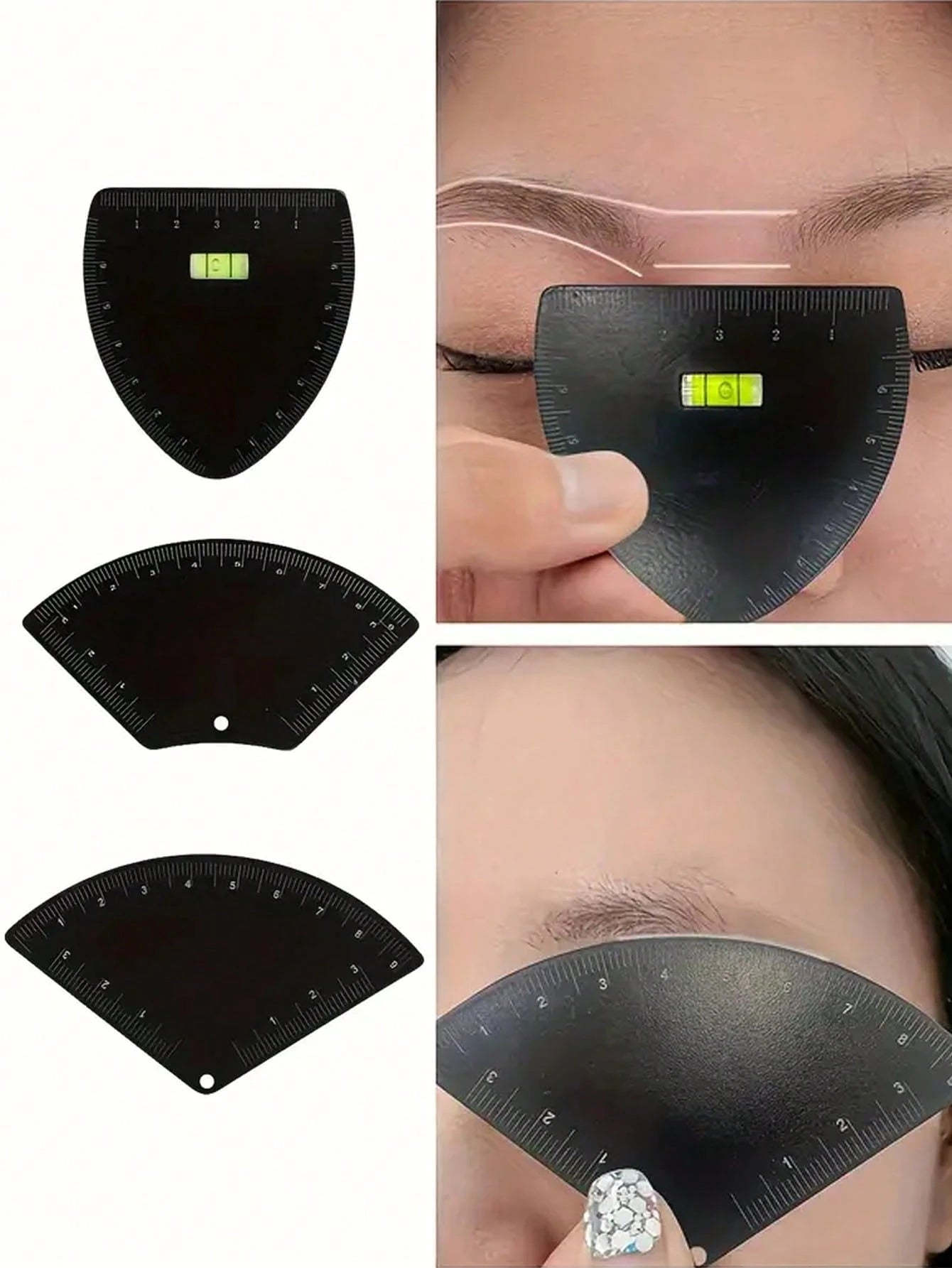 1pc Reusable Eyebrow Shaping Template Kit, Quick Eyebrow Shaping Assist Tool, Eyebrow Stencil, Suitable For Beginners To Professionals, Beauty Tool, Affordable Price, Can Be Used For Room Decor, Vanit