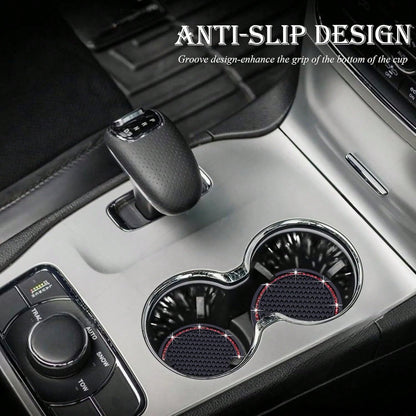 1pc Rhinestone Decor PVC Car Coaster