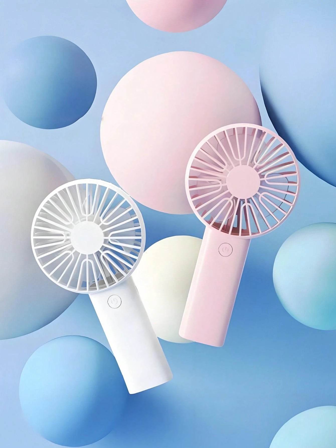 1pc/Set Handheld USB Fan, Portable Rechargeable Fan With 3 Speed Modes, 300mAh Battery, 2W Power Output. Includes Stand For Use As Phone/Tablet Holder. Suitable For Outdoor Activities, Beach, Office
