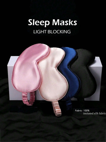 1PC Sleep Mask For Side Sleeper Women Men, Eye Mask For Sleeping Light Blocking, 3D Contoured Cup Sleeping Mask, Soft Breathable Sleep Eye Mask With Adjustable Elastic Strap For Flight Nap,School,Back