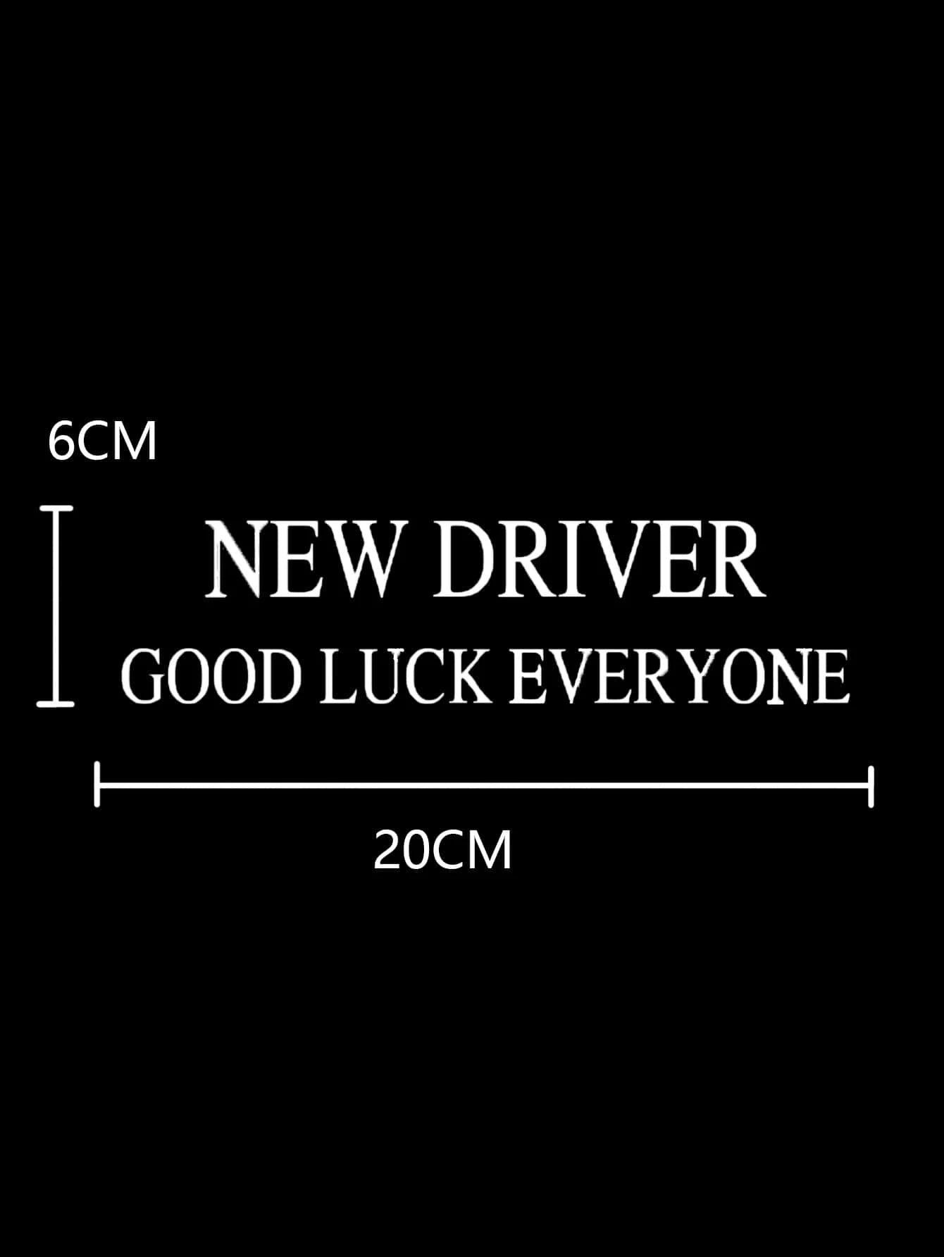 1pc Slogan Graphic Car Sticker