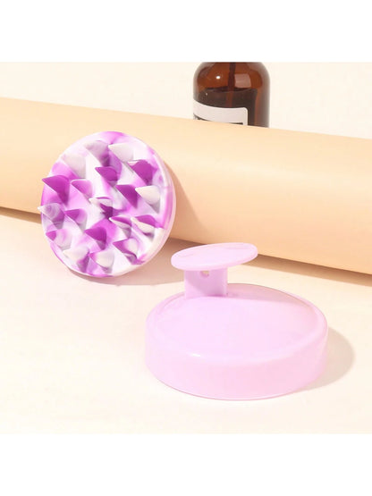 1pc Soft Silicone Head Massager,Gentle Hair Care Massage Shampoo Brush,Elastic Massage,Promote Circulation,Scalp Anti Itching Scratch Brush, Shower Brush, Bathroom Supplies ﻿ ﻿