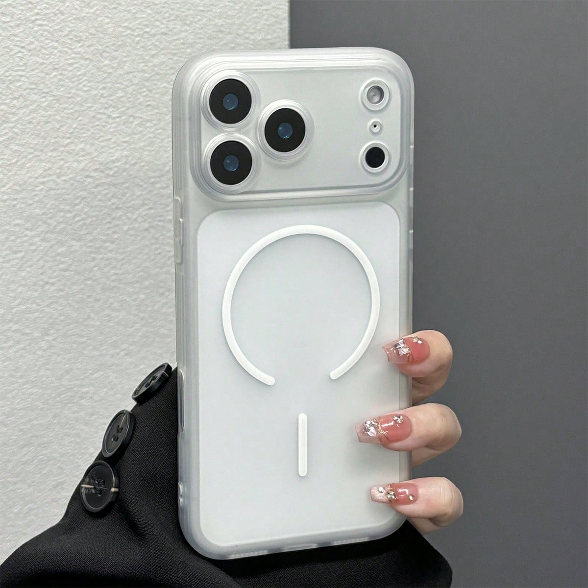 1PC Soft Transparent Frosted Matte Phone Case Compatible With Iphone 17, 16 Pro Max, 15, 13, 14, Full Camera Protection, Anti-Drop, Premium Transparent Protective Cover