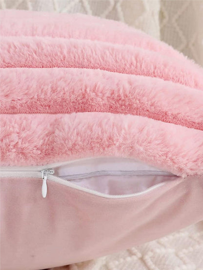 1pc Solid Color Velvet Pillow Cover (Pillow Insert Not Included), Modern Flannel Decorative Throw Pillow Case, Home Decor