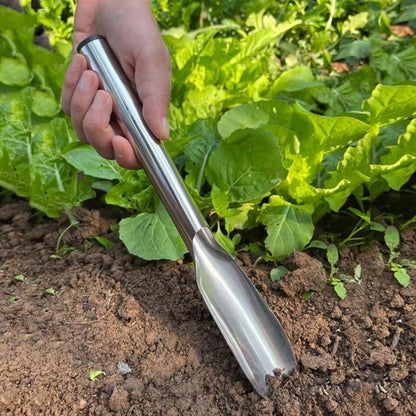 1pc Stainless Steel Pointed Garden Trowel, 12.2 Inches/31cm Long, Gardening Tool For Digging Vegetables, Loosening Soil, Planting Flowers, Small Cultivator Weeding Tool For Home And Garden Use
