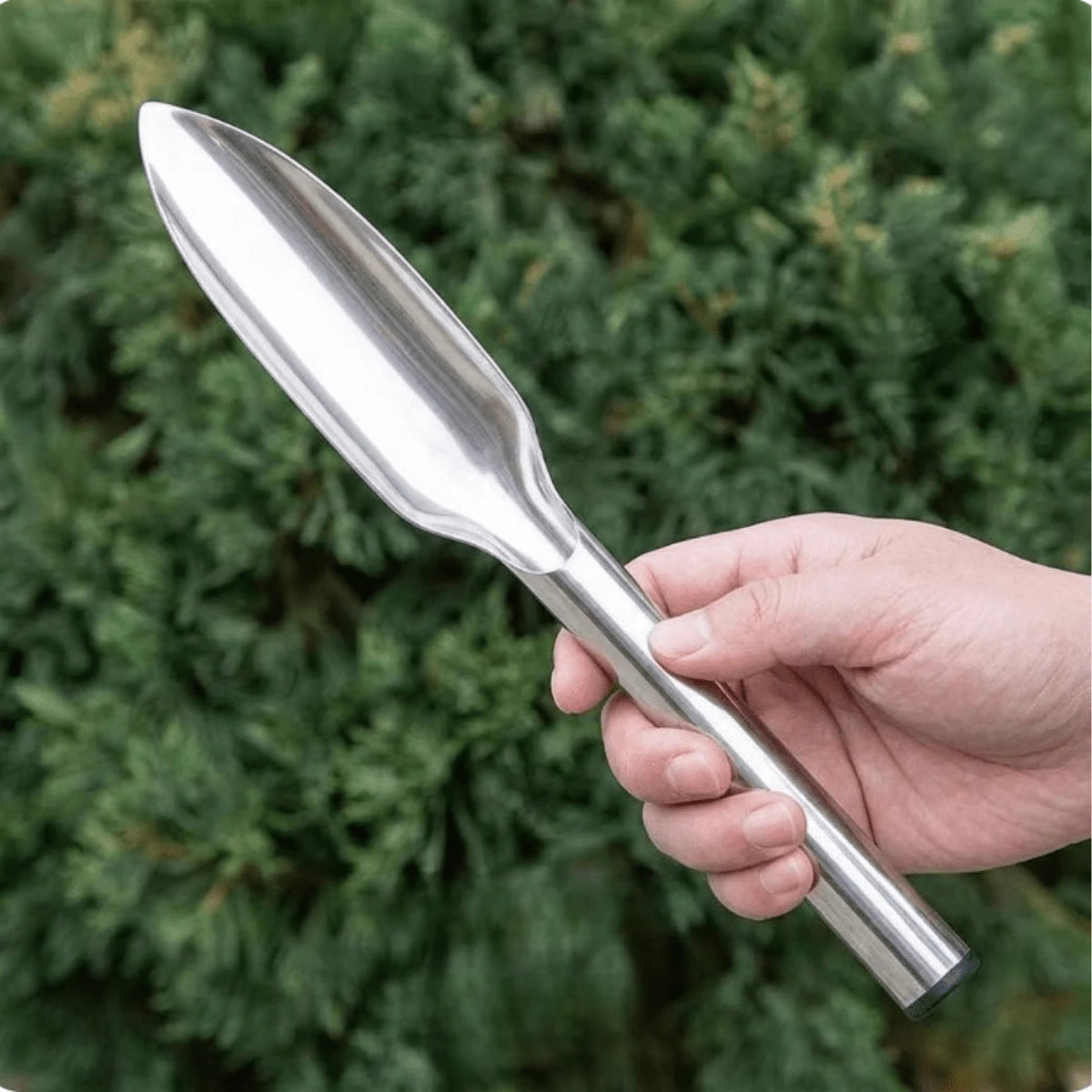 1pc Stainless Steel Pointed Garden Trowel, 12.2 Inches/31cm Long, Gardening Tool For Digging Vegetables, Loosening Soil, Planting Flowers, Small Cultivator Weeding Tool For Home And Garden Use
