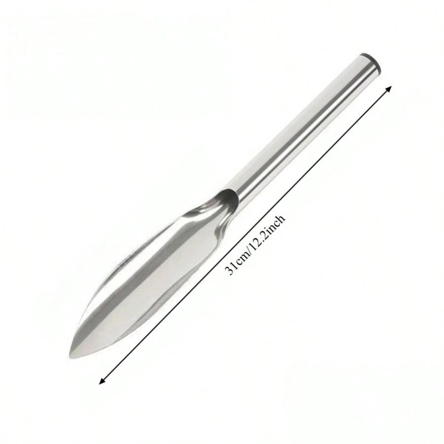 1pc Stainless Steel Pointed Garden Trowel, 12.2 Inches/31cm Long, Gardening Tool For Digging Vegetables, Loosening Soil, Planting Flowers, Small Cultivator Weeding Tool For Home And Garden Use