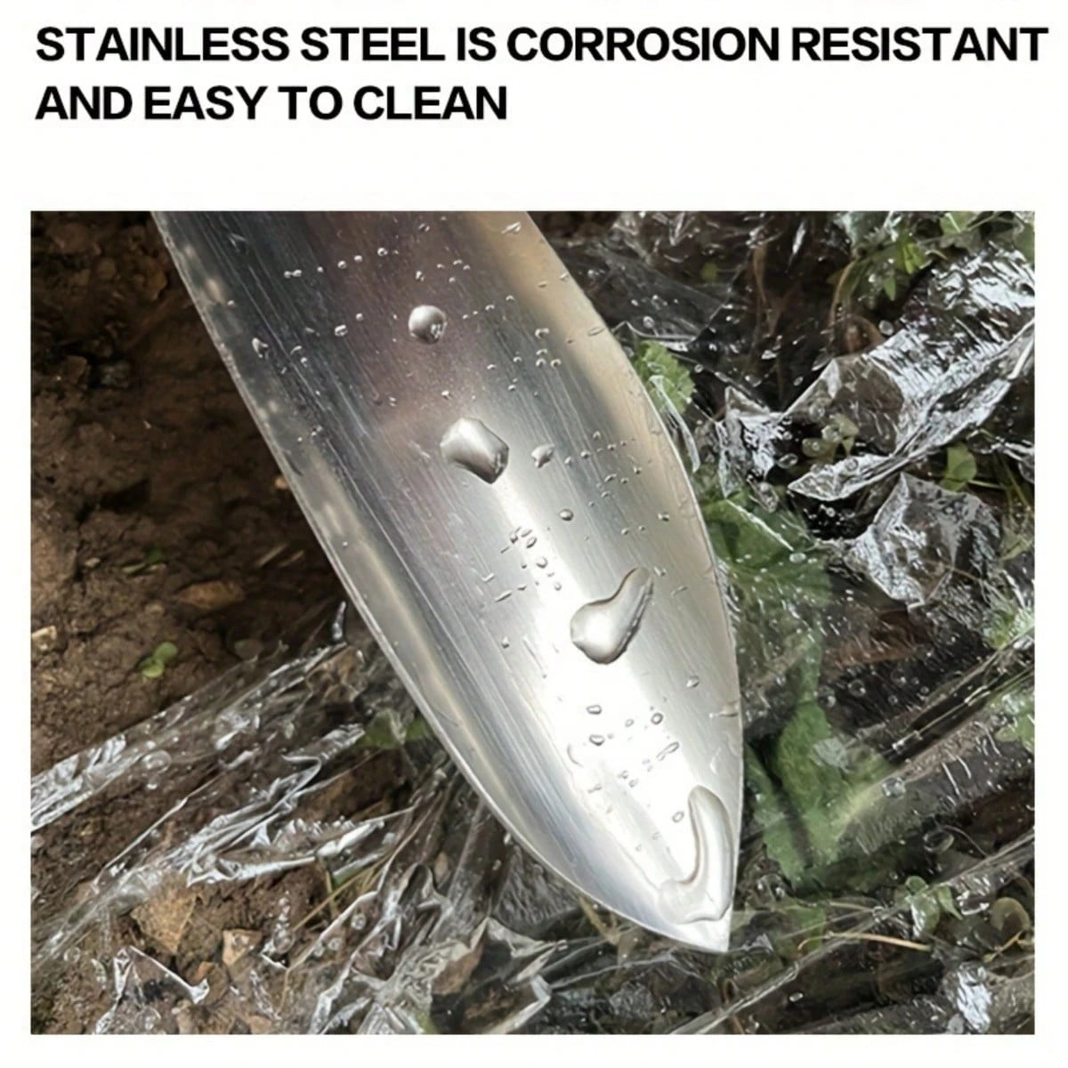 1pc Stainless Steel Pointed Garden Trowel, 12.2 Inches/31cm Long, Gardening Tool For Digging Vegetables, Loosening Soil, Planting Flowers, Small Cultivator Weeding Tool For Home And Garden Use