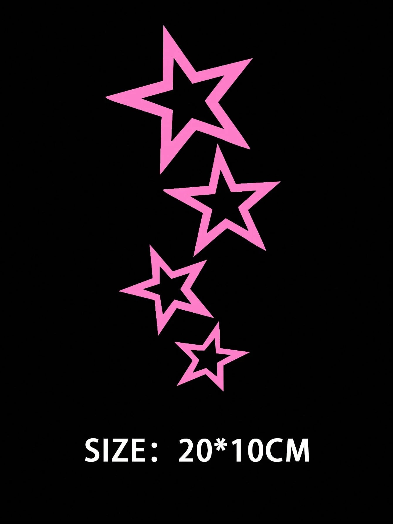 1pc Star Pattern Car Sticker