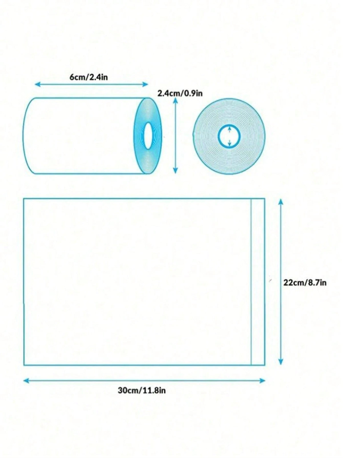 1pc Storage Container + 3 Rolls Random Diaper Bags, 45pcs (30x22cm Per Bag), Easy-To-Carry And Clean