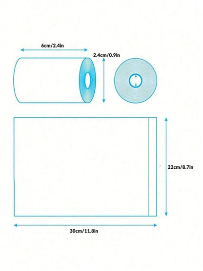 1pc Storage Container + 3 Rolls Random Diaper Bags, 45pcs (30x22cm Per Bag), Easy-To-Carry And Clean
