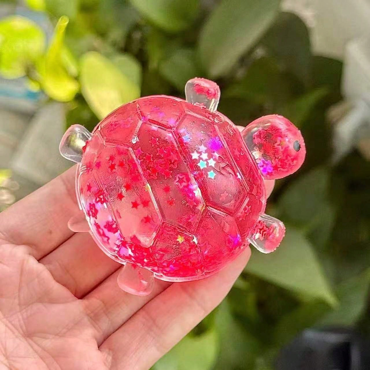 1pc Sugar Turtle Sensory Stimulating Toys, Shiny Turtle Squeeze Toys, Squeeze Sugar Ball Pressure Balls, Stimulating Toys, Summer Refreshing Game Toys, Party Snacks, Stress Relieving Toys, Birthday Gi