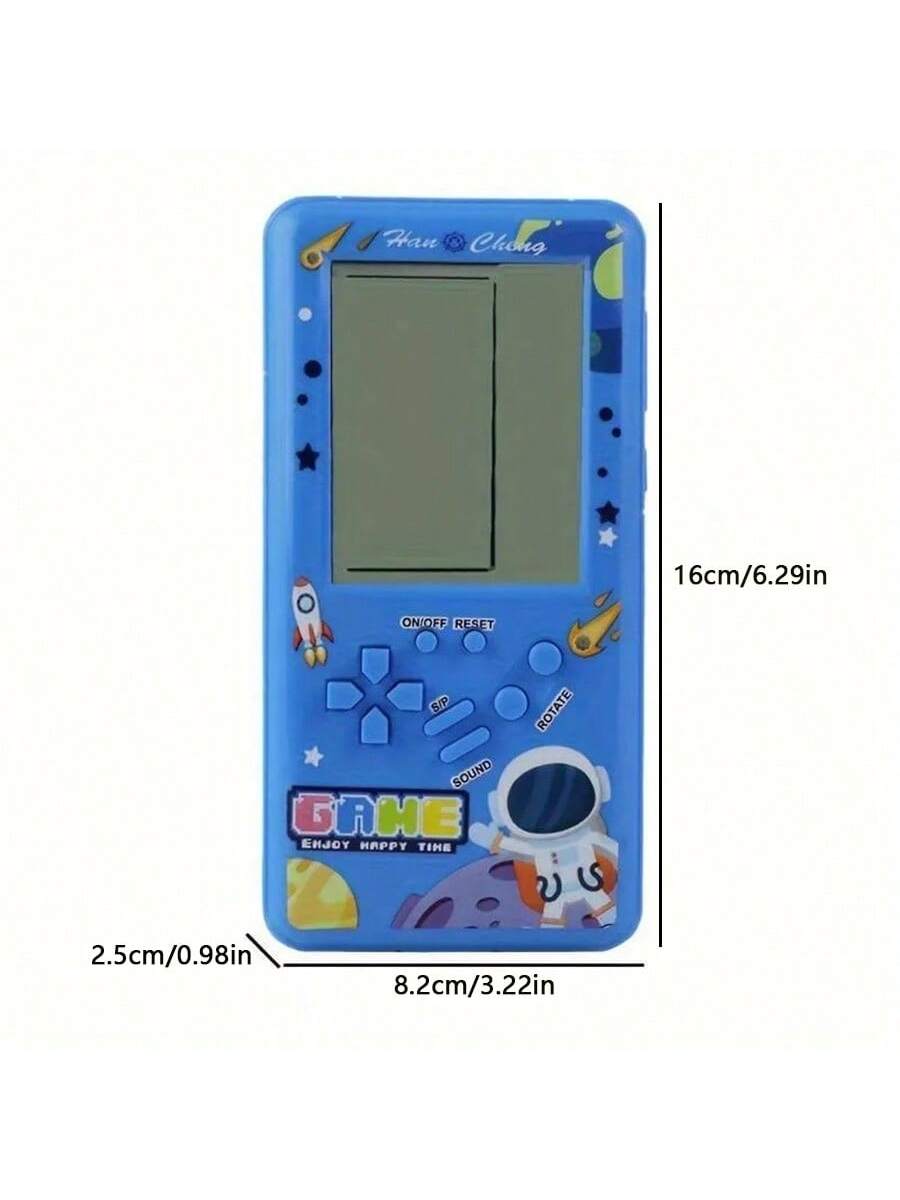 1pc Super Large Screen Handheld Game Console, 80s/90s Nostalgic Retro Vintage Portable Gaming Device, Puzzle Challenge Toy, Built-In Multiple Classic Games, Powered By 2 AA Batteries (Batteries Not In