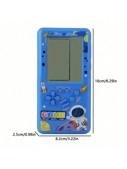 1pc Super Large Screen Handheld Game Console, 80s/90s Nostalgic Retro Vintage Portable Gaming Device, Puzzle Challenge Toy, Built-In Multiple Classic Games, Powered By 2 AA Batteries (Batteries Not In