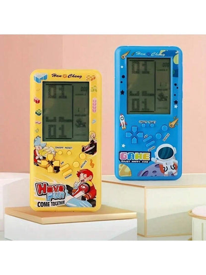 1pc Super Large Screen Handheld Game Console, 80s/90s Nostalgic Retro Vintage Portable Gaming Device, Puzzle Challenge Toy, Built-In Multiple Classic Games, Powered By 2 AA Batteries (Batteries Not In