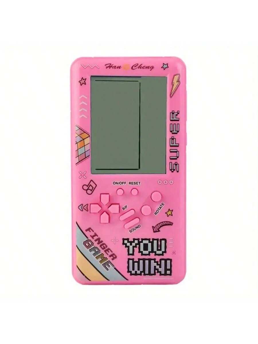 1pc Super Large Screen Handheld Game Console, 80s/90s Nostalgic Retro Vintage Portable Gaming Device, Puzzle Challenge Toy, Built-In Multiple Classic Games, Powered By 2 AA Batteries (Batteries Not In