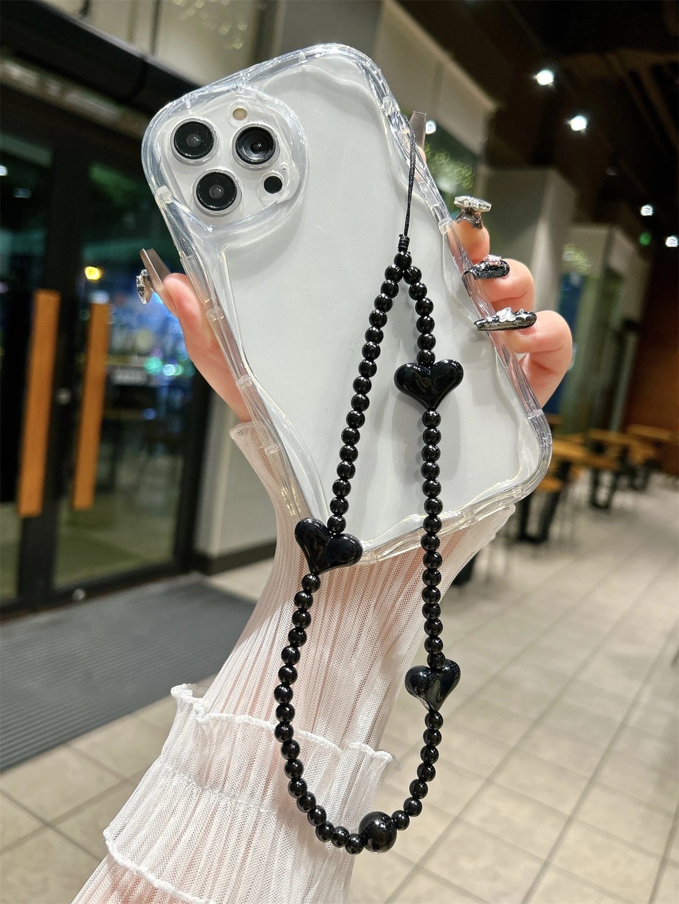 1pc Sweet & Cool Heart Shaped Accessory Strap For Phone Case, Wrist Band, Earphone, Etc. (Japanese & Korean Style) Gifts For Mother, Family, Friends, Birthday, Holiday Phone Charm, Phone Chain