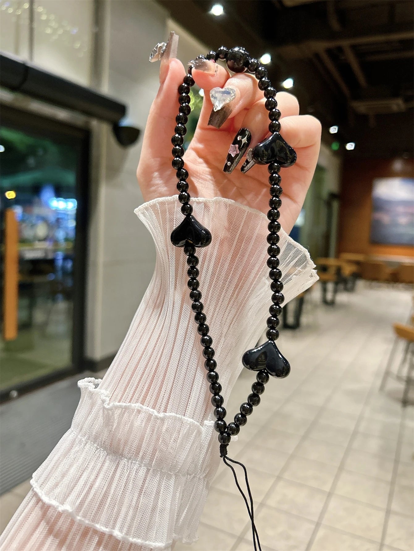 1pc Sweet & Cool Heart Shaped Accessory Strap For Phone Case, Wrist Band, Earphone, Etc. (Japanese & Korean Style) Gifts For Mother, Family, Friends, Birthday, Holiday Phone Charm, Phone Chain