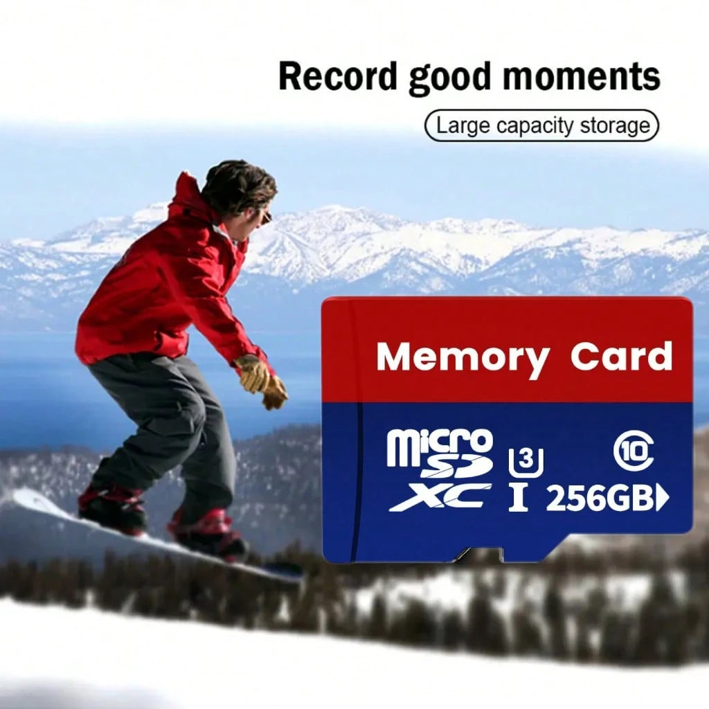 1PC TF Memory Card High Capacity 256GB, 128GB, 64GB, 32GB High-Speed SD Card Compatible With Computers, Digital Cameras, Audio Systems, Dashcams, And Smartphones