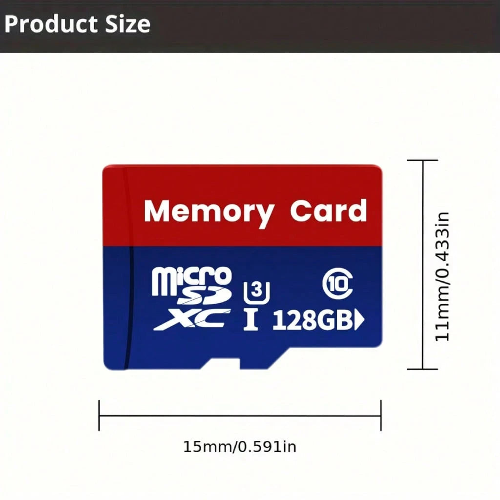1PC TF Memory Card High Capacity 256GB, 128GB, 64GB, 32GB High-Speed SD Card Compatible With Computers, Digital Cameras, Audio Systems, Dashcams, And Smartphones