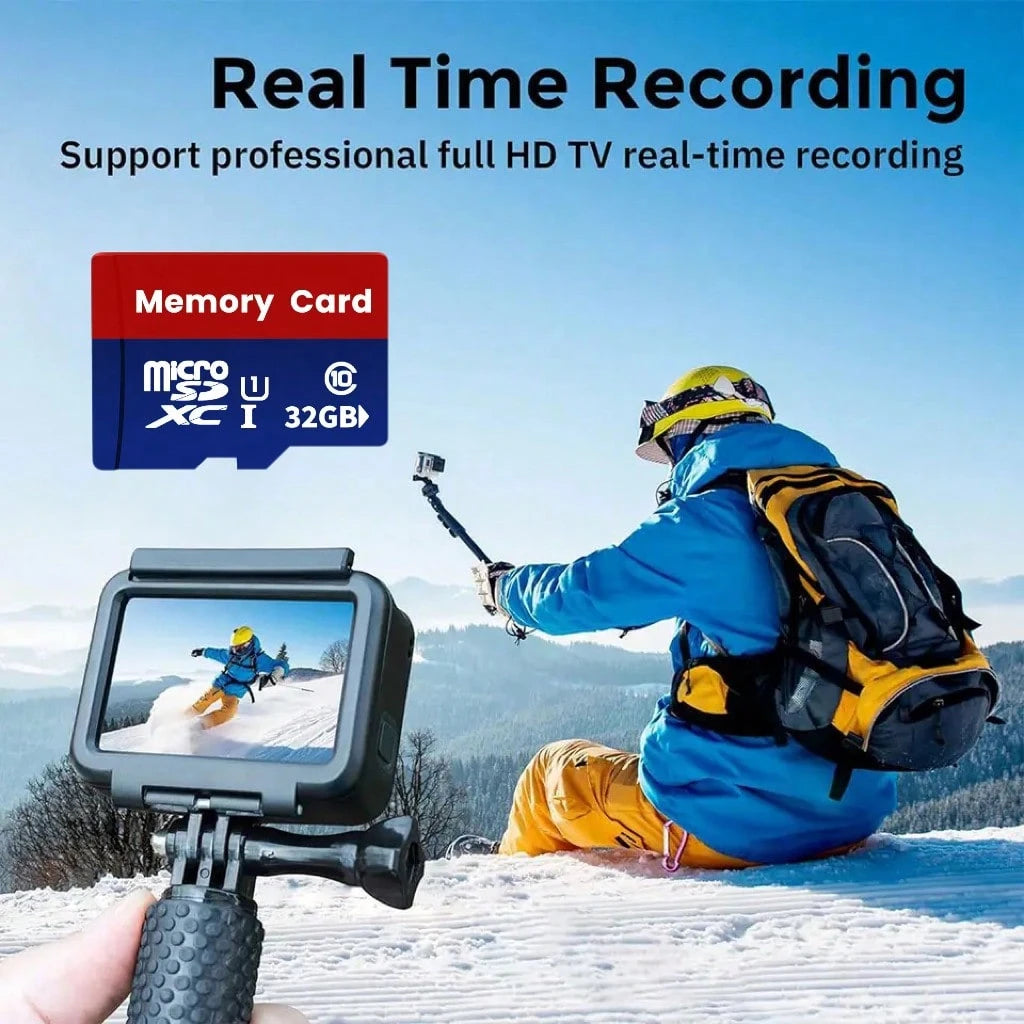 1PC TF Memory Card High Capacity 256GB, 128GB, 64GB, 32GB High-Speed SD Card Compatible With Computers, Digital Cameras, Audio Systems, Dashcams, And Smartphones