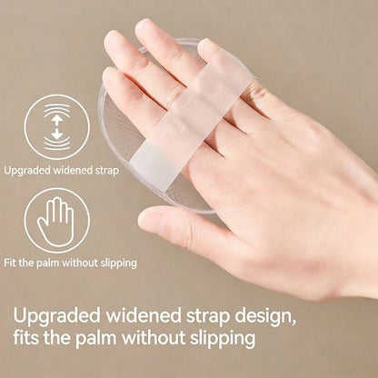 1pc Transparent Silicone Body Lotion Applicator, Soft Water Drop Shaped Makeup Sponge, Suitable For Sunscreen, Face Cream And Skincare Products Application, Dual-Use Beauty Tool