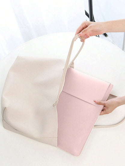 1pc Travel Lightweight Laptop Stand Sleeve Bag, Laptop Cooling Sleeve Bag, Suitable For 13" & 15" Tablets/Laptops, Convenient Office Stand Support
