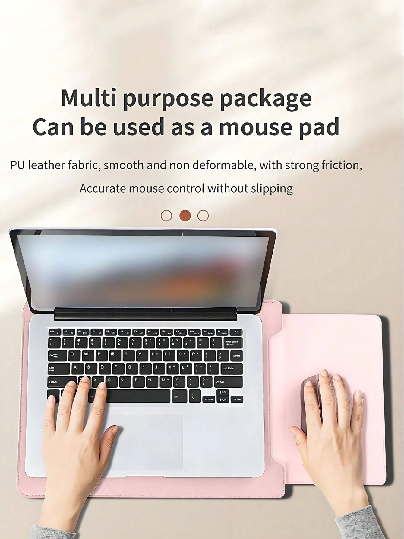 1pc Travel Lightweight Laptop Stand Sleeve Bag, Laptop Cooling Sleeve Bag, Suitable For 13" & 15" Tablets/Laptops, Convenient Office Stand Support