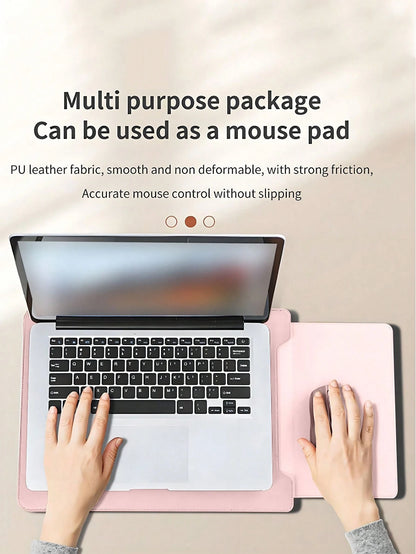 1pc Travel Lightweight Laptop Stand Sleeve Bag, Laptop Cooling Sleeve Bag, Suitable For 13" & 15" Tablets/Laptops, Convenient Office Stand Support