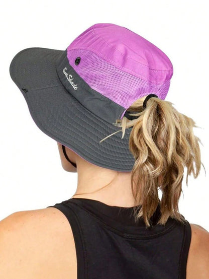 1pc Unisex Sun Protection Bucket Hat, Women's Summer Sun Hat, Outdoor Quick-Dry Hat, Suitable For Matching With Summer Outfits And Dresses